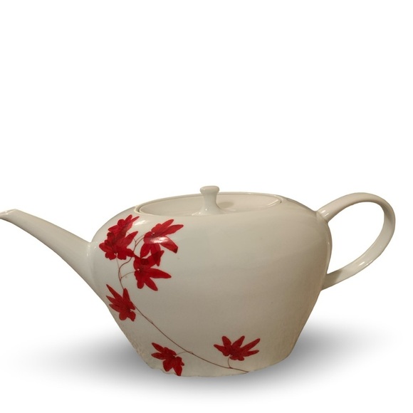 Mikasa Other - MIKASA PURE RED SL-134 rare TEAPOT COFFEE POT with lid excellent condition